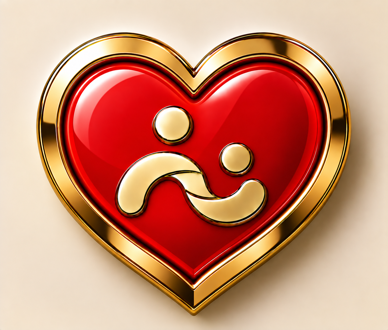 Red Heart pin concept for PRIVATE.