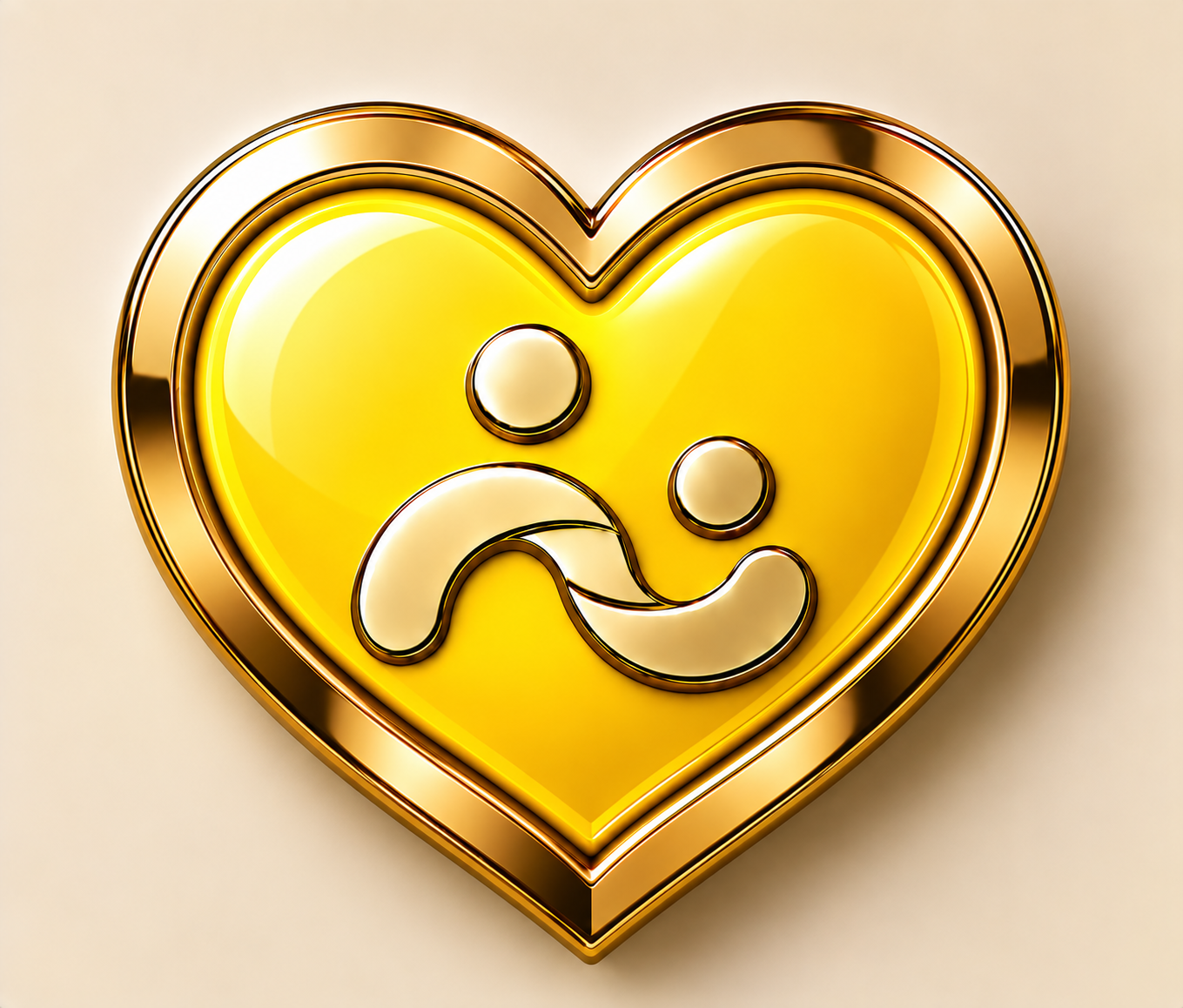 Yellow Heart pin concept for SOCIAL.