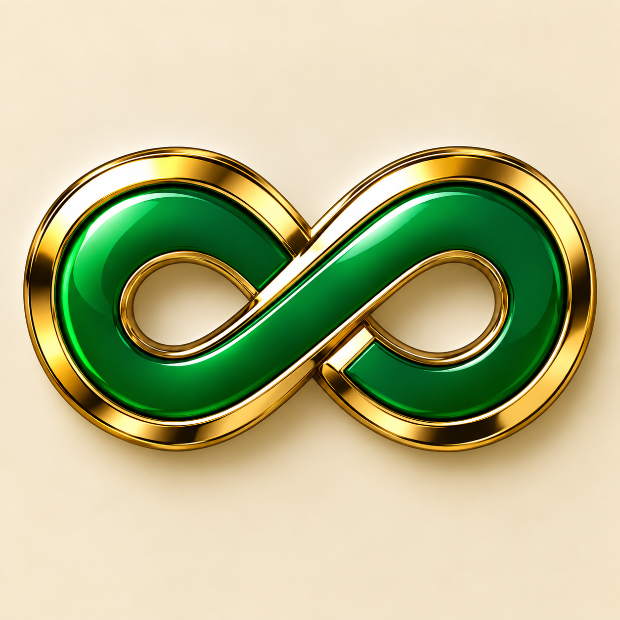 Green Infinity pin concept for OPEN.